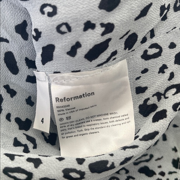 Reformation Genie Midi Dress Size 4 - Picture 7 of 7